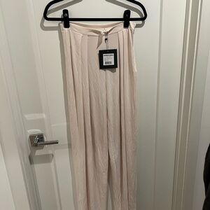 Norma Kamali Stretchy Cream Pants